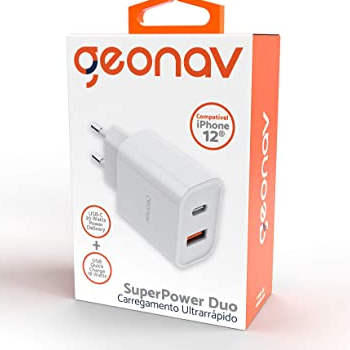 Carregador Universal com Quick Charge 1X USB-C 20W e 1X USB 18W