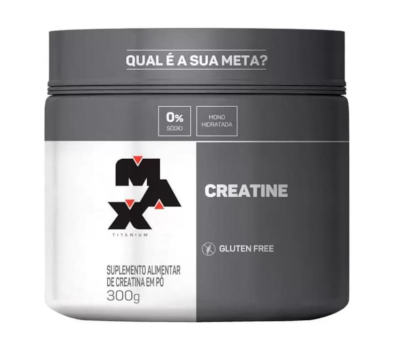Max Titanium Creatina - Suplemento alimentar de creatina em pó, 300g
