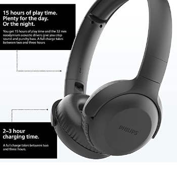 Headphone Philips Wireless TAUH202BK/00 - Preto