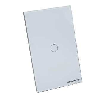 Interruptor Touch Led 1 Botão RF433Mhz Wi-fi Smart Home Google Home Alexa
