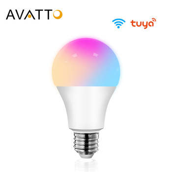 Avatto-lâmpada led inteligente tuya, 15w, wi-fi
