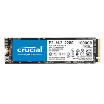 Crucial P2 1TB 3D NAND NVMe PCIe M.2 SSD até 2400MB
