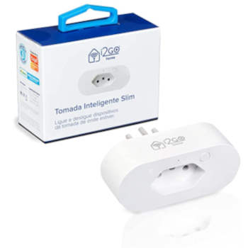Tomada Inteligente Smart Plug Slim Wi-Fi 10A I2GO