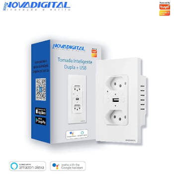 Tomada Inteligente Dupla + USB
