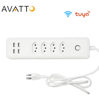 Avatto - Filtro de Linha inteligente com wifi e 4 portas usb